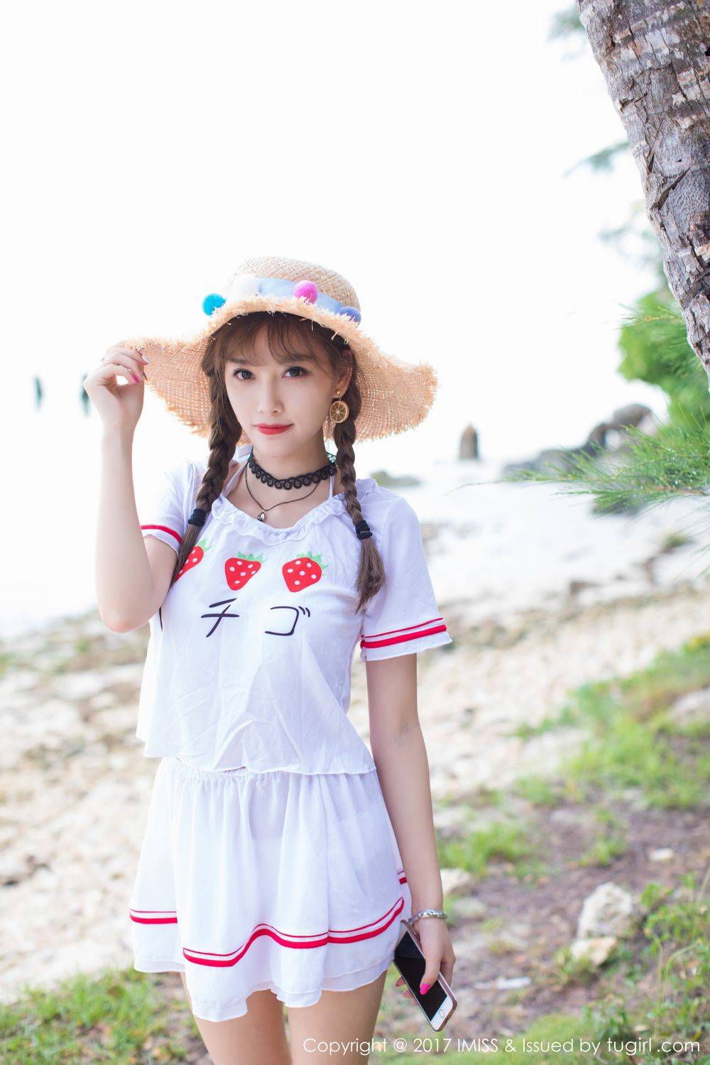 爱蜜社美女模特杨晨晨(甜心CC)沙滩内衣美腿写真