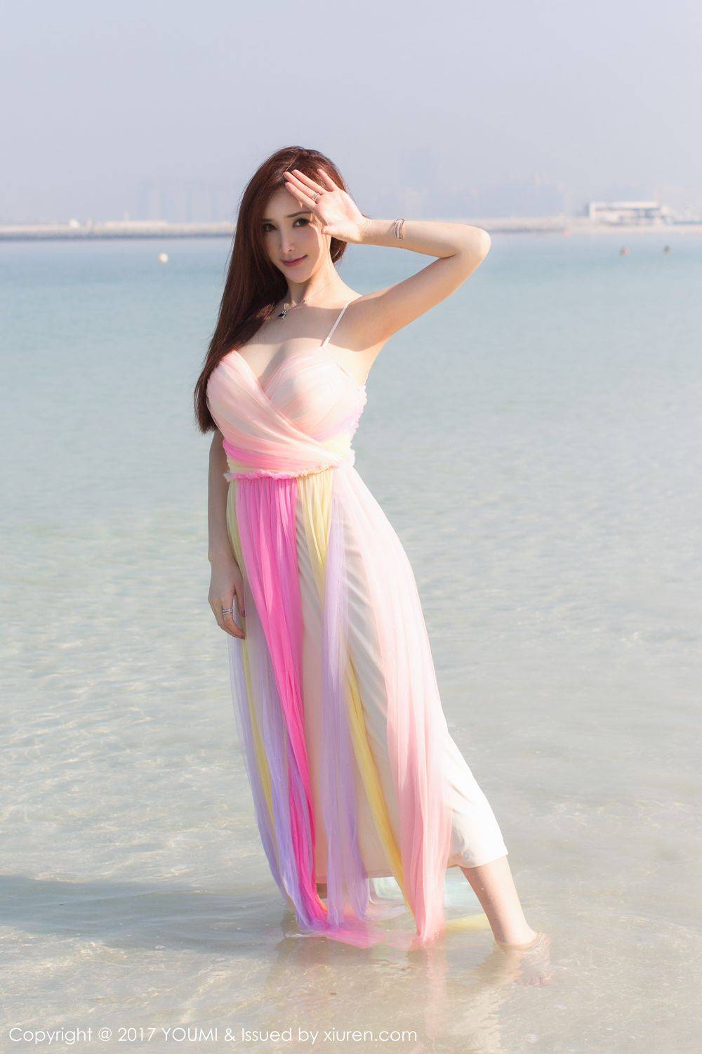 尤蜜荟气质女神周妍希沙滩比基尼清新唯美风写真-29