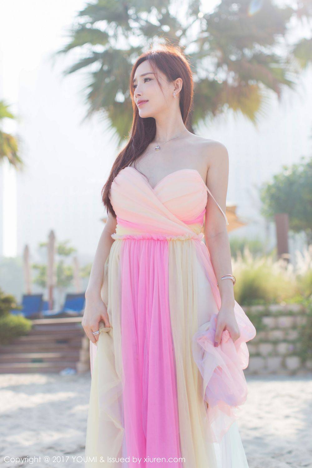 尤蜜荟气质女神周妍希沙滩比基尼清新唯美风写真-24