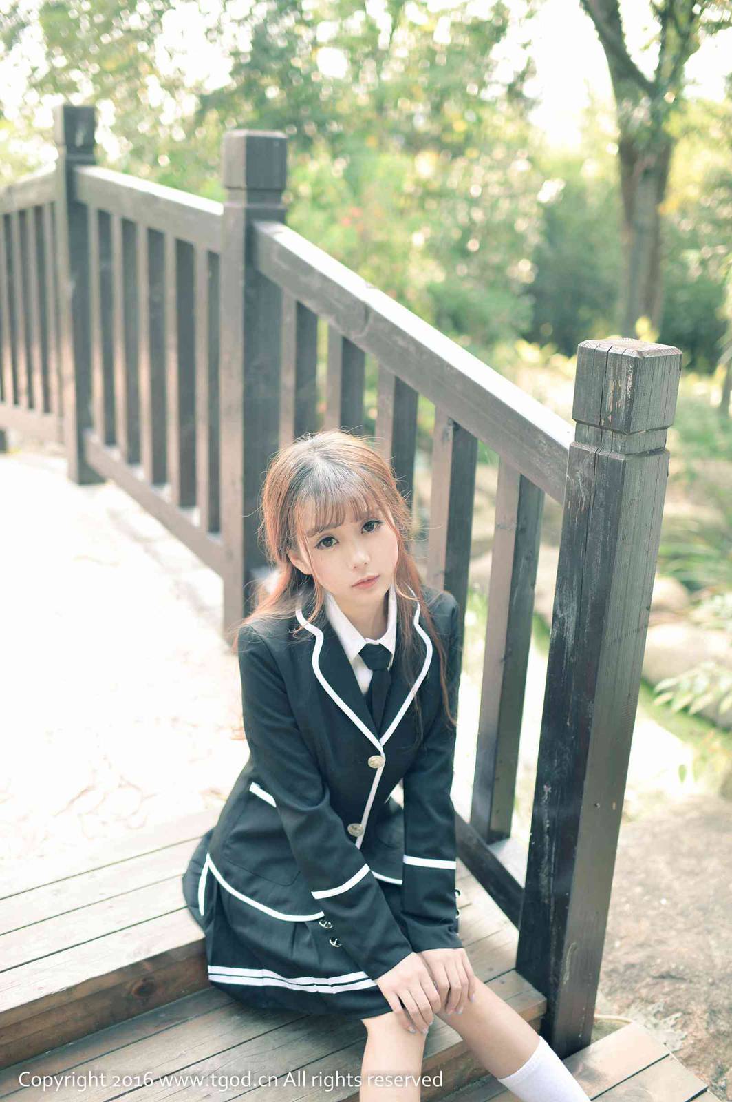 TGOD推女神萝莉教主小九Vin校服制服诱惑清纯养眼-7