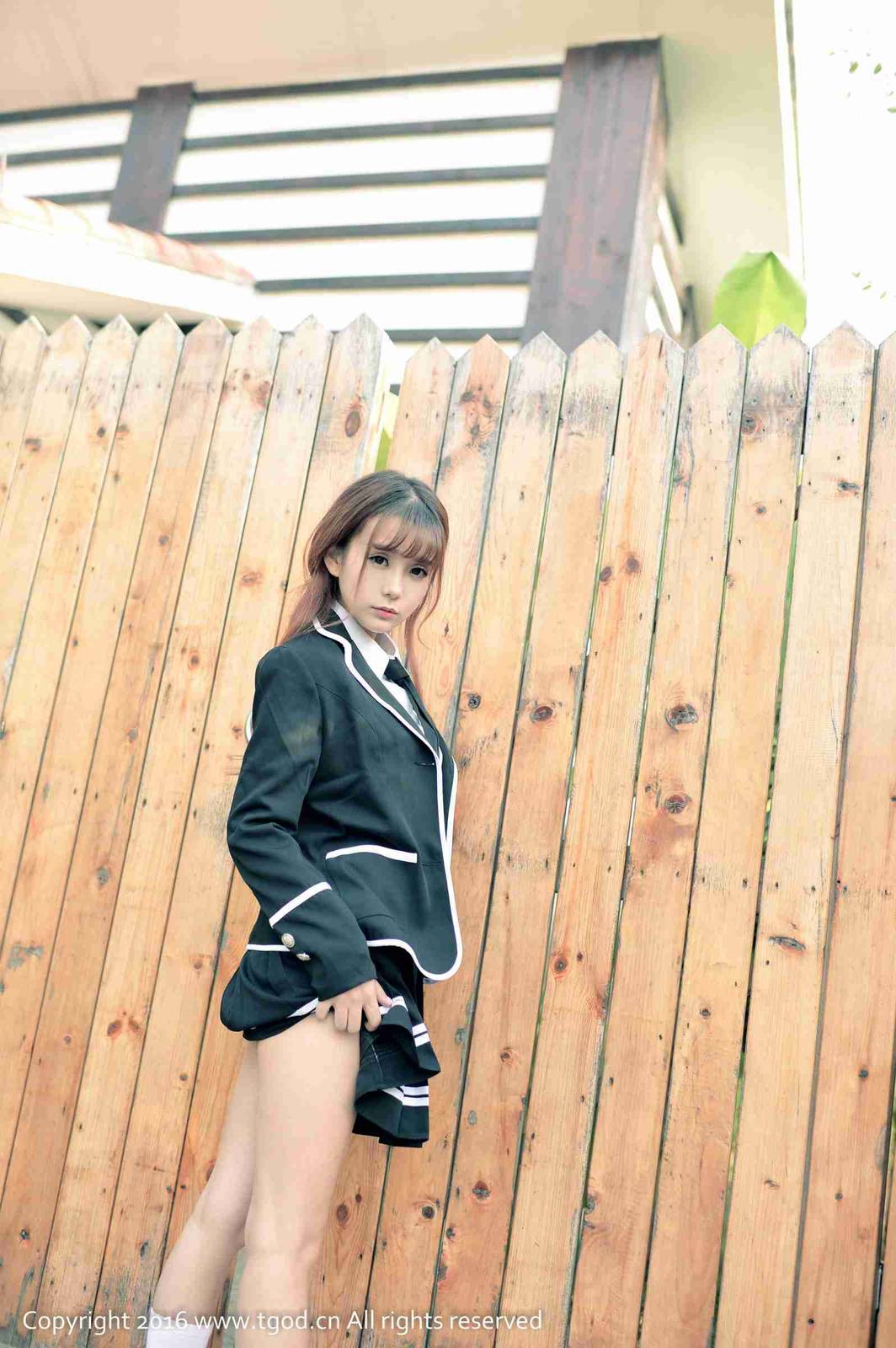 TGOD推女神萝莉教主小九Vin校服制服诱惑清纯养眼-10