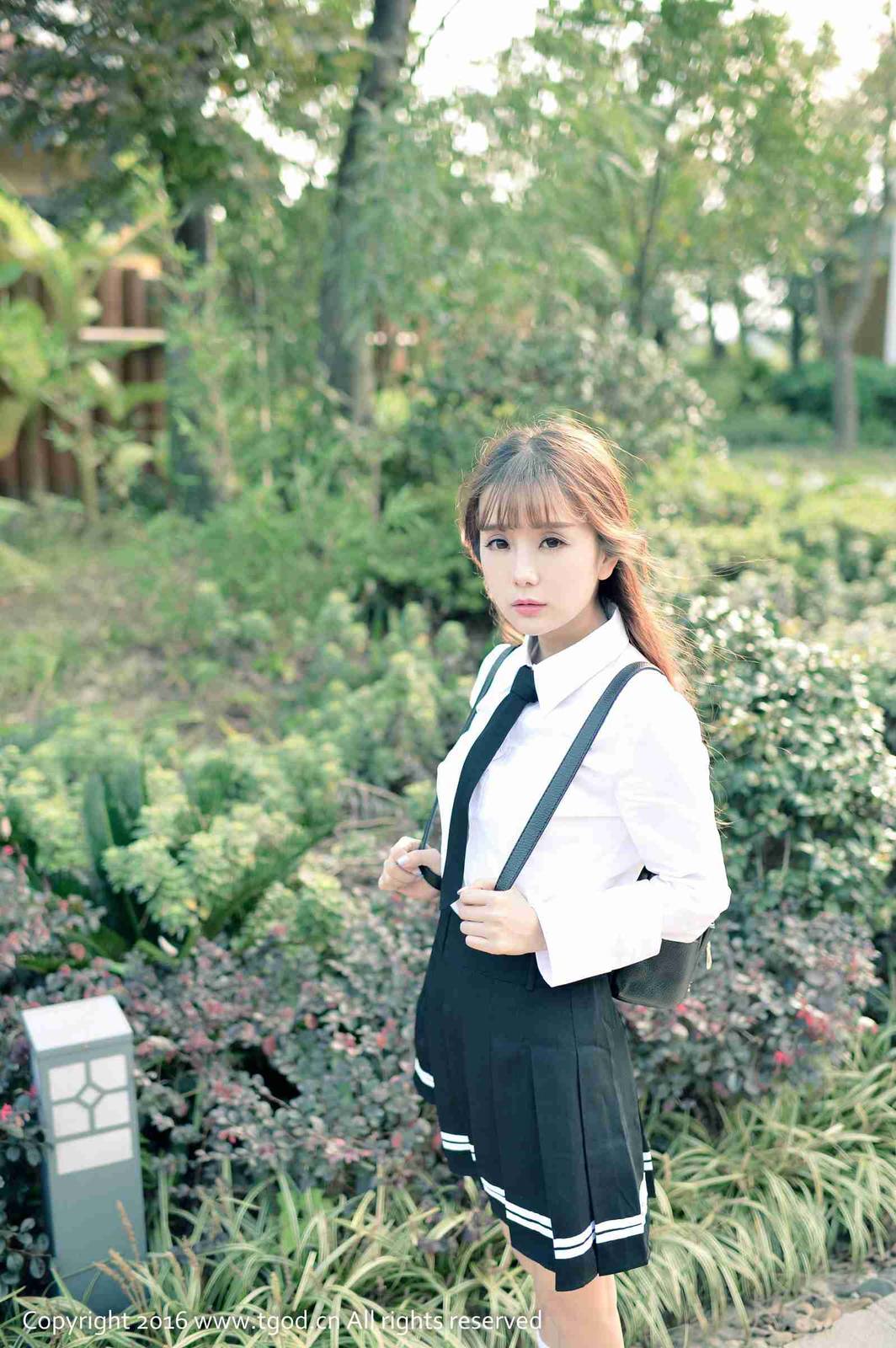 TGOD推女神萝莉教主小九Vin校服制服诱惑清纯养眼-17