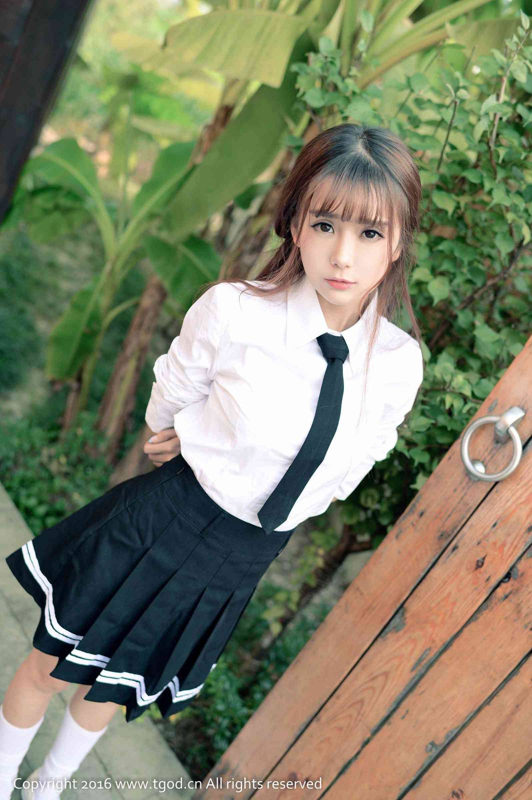 TGOD推女神萝莉教主小九Vin校服制服诱惑清纯养眼-16