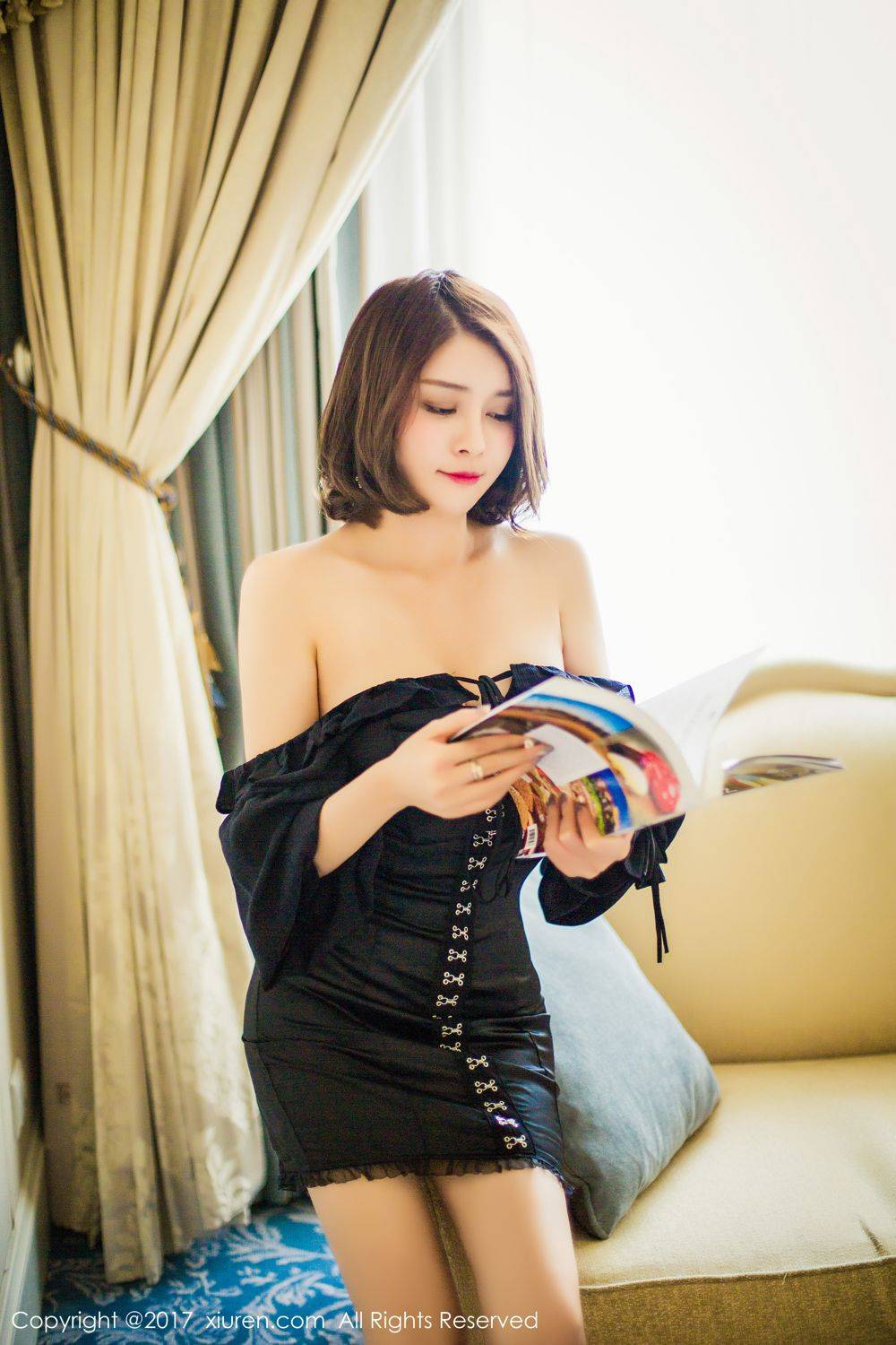 秀人网性感女神凯竹Vision沙滩浴室湿身诱惑-17