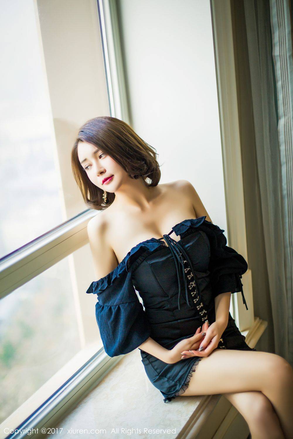 秀人网性感女神凯竹Vision沙滩浴室湿身诱惑-23