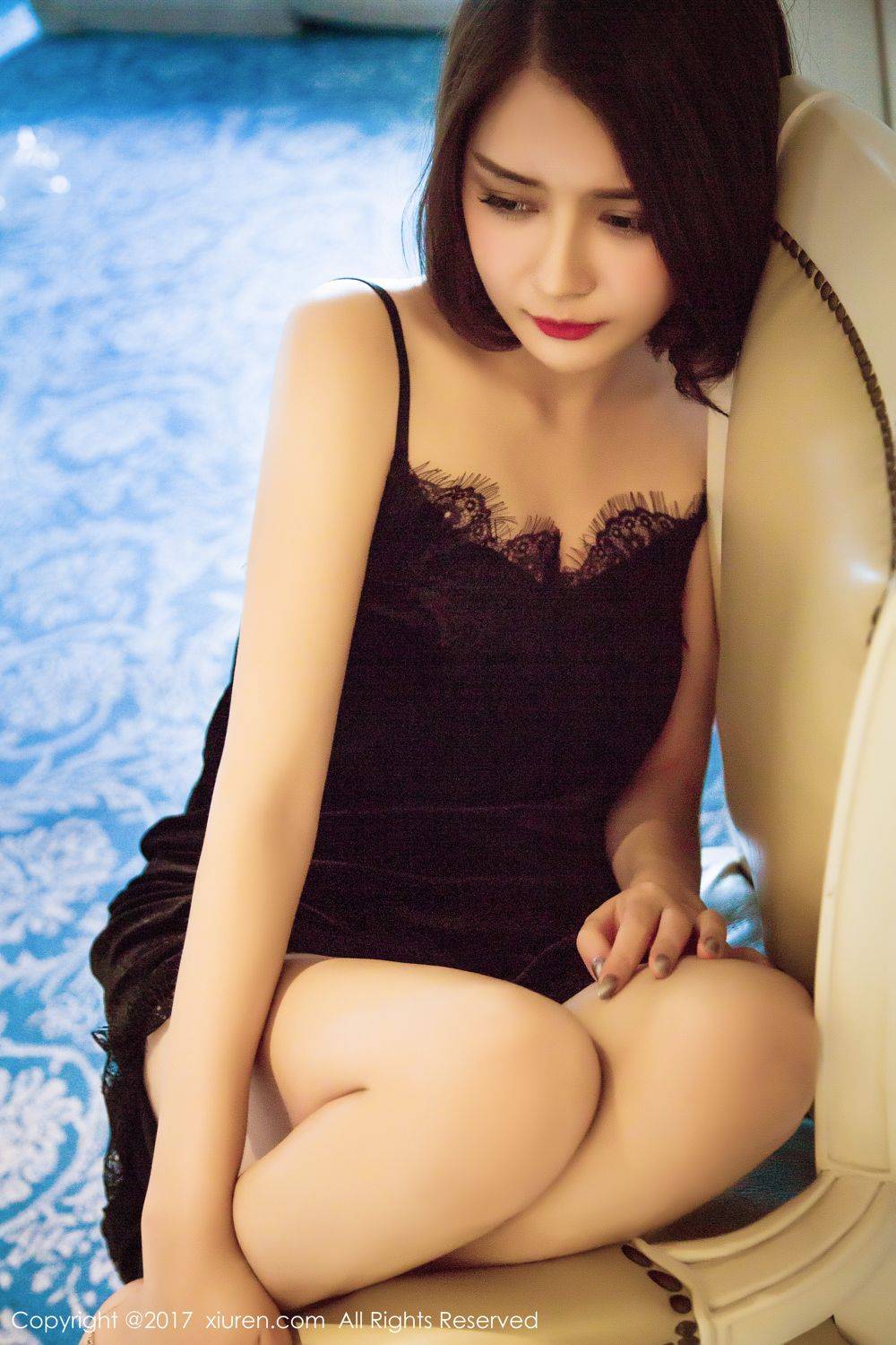 秀人网性感女神凯竹Vision沙滩浴室湿身诱惑-25