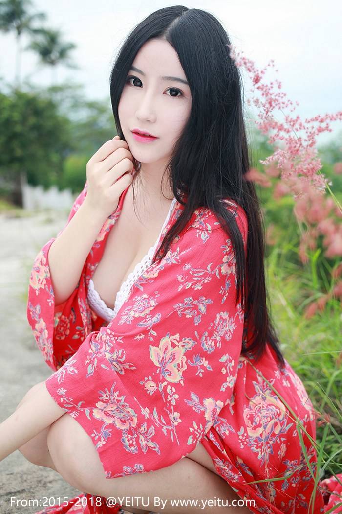 花の颜性感女神谢芷馨Sindy花红长裙波涛胸涌豪乳外露-7