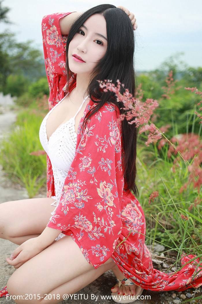 花の颜性感女神谢芷馨Sindy花红长裙波涛胸涌豪乳外露-12