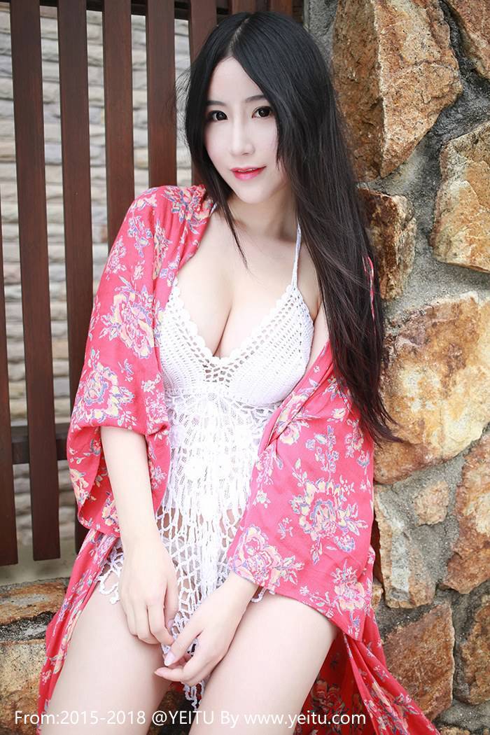 花の颜性感女神谢芷馨Sindy花红长裙波涛胸涌豪乳外露-16