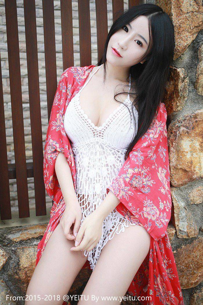 花の颜性感女神谢芷馨Sindy花红长裙波涛胸涌豪乳外露-14