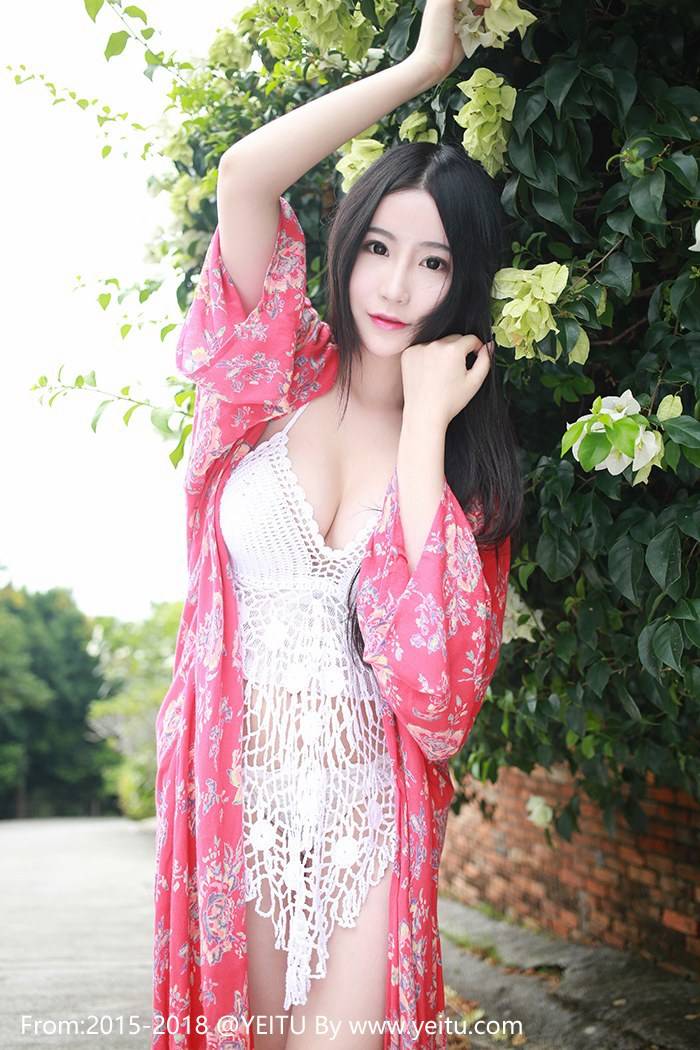 花の颜性感女神谢芷馨Sindy花红长裙波涛胸涌豪乳外露-22