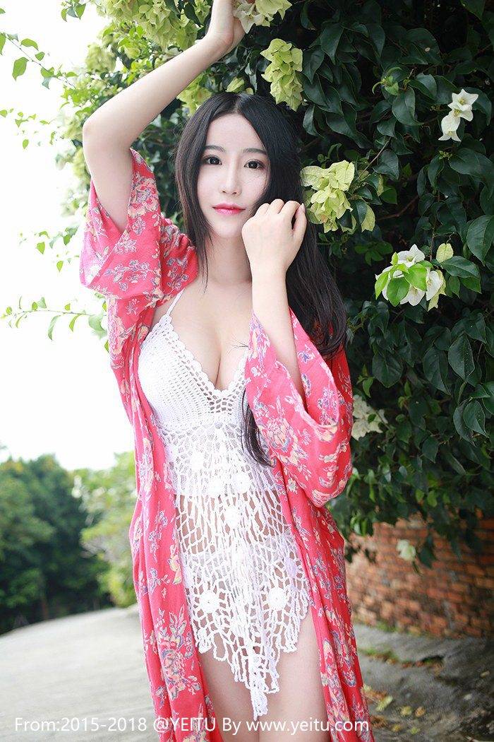 花の颜性感女神谢芷馨Sindy花红长裙波涛胸涌豪乳外露-21