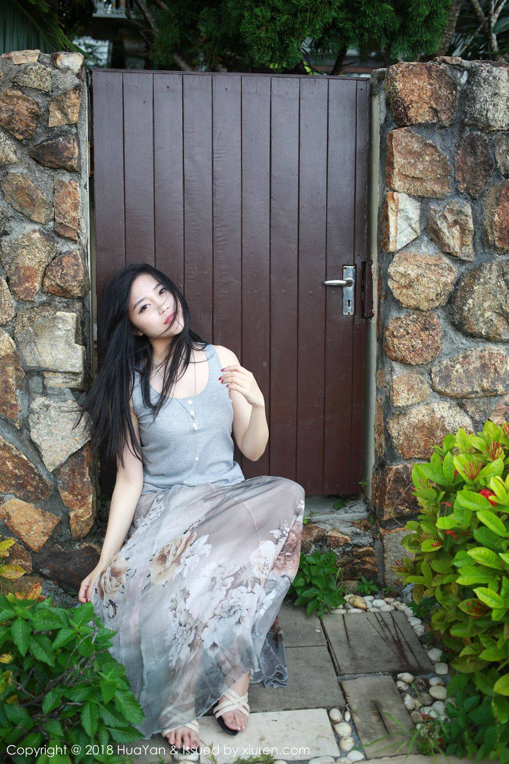 花の颜气质美女许诺Sabrina户外苏梅岛气质旅拍-26