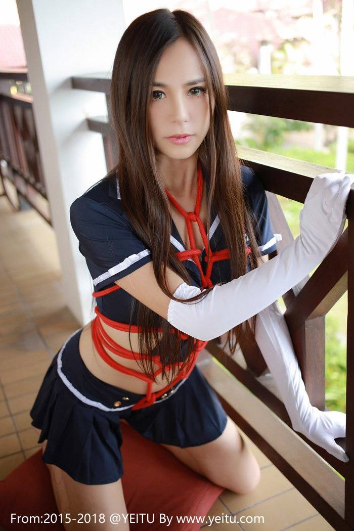 模范学院模特Moa小姐制服捆绑系列龙目岛旅拍-34