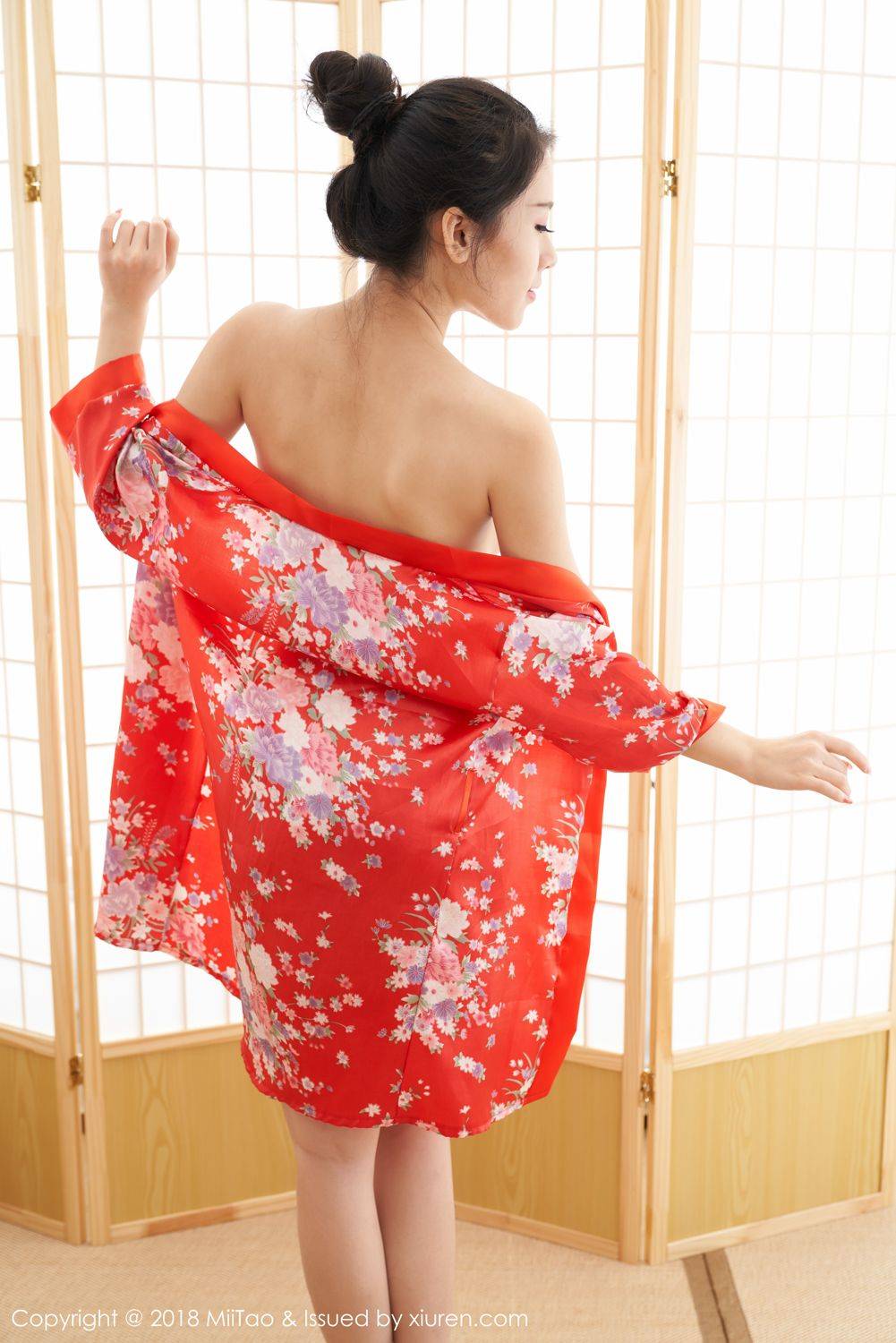 蜜桃社美女模特梁允儿YUNER和服D杯乳胸大尺度诱惑-17