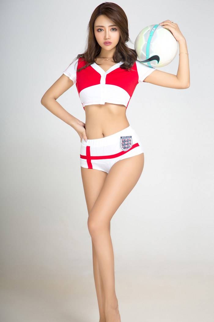 尤果网足球宝贝Gaia性感美胸诱惑翘臀修长美腿写真-18