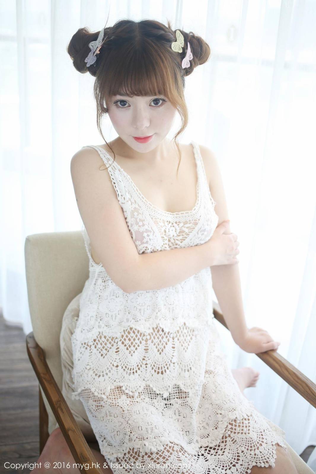 美媛馆性感美女粉芭比VV沙滩比基尼三亚魅惑旅拍-16