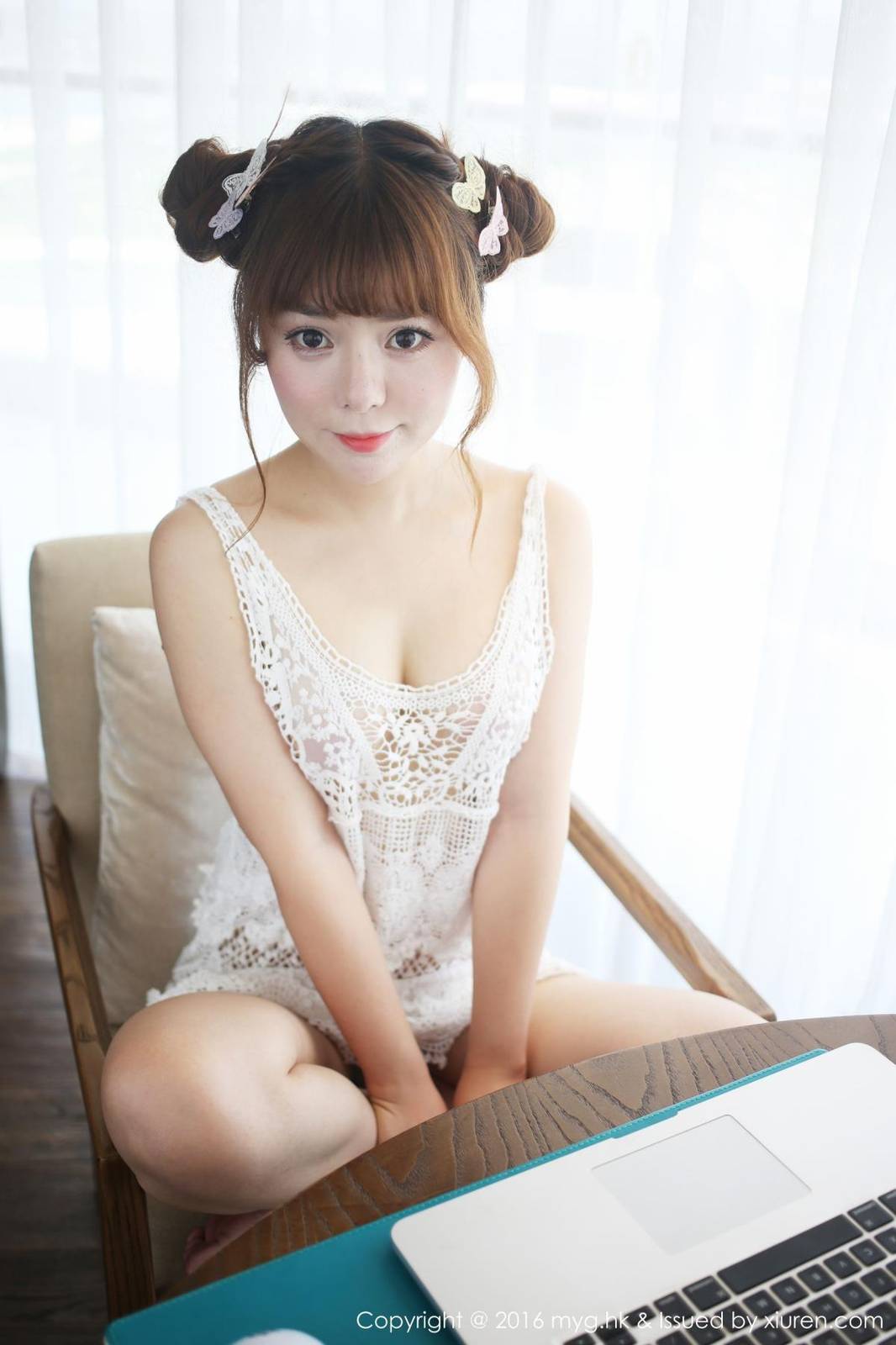 美媛馆性感美女粉芭比VV沙滩比基尼三亚魅惑旅拍-12