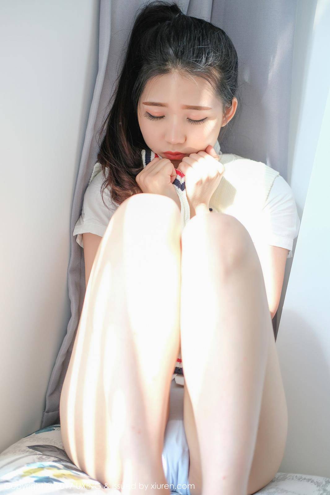 优星馆清纯美女可爱的小叶子校服装制服诱惑私房写真-22