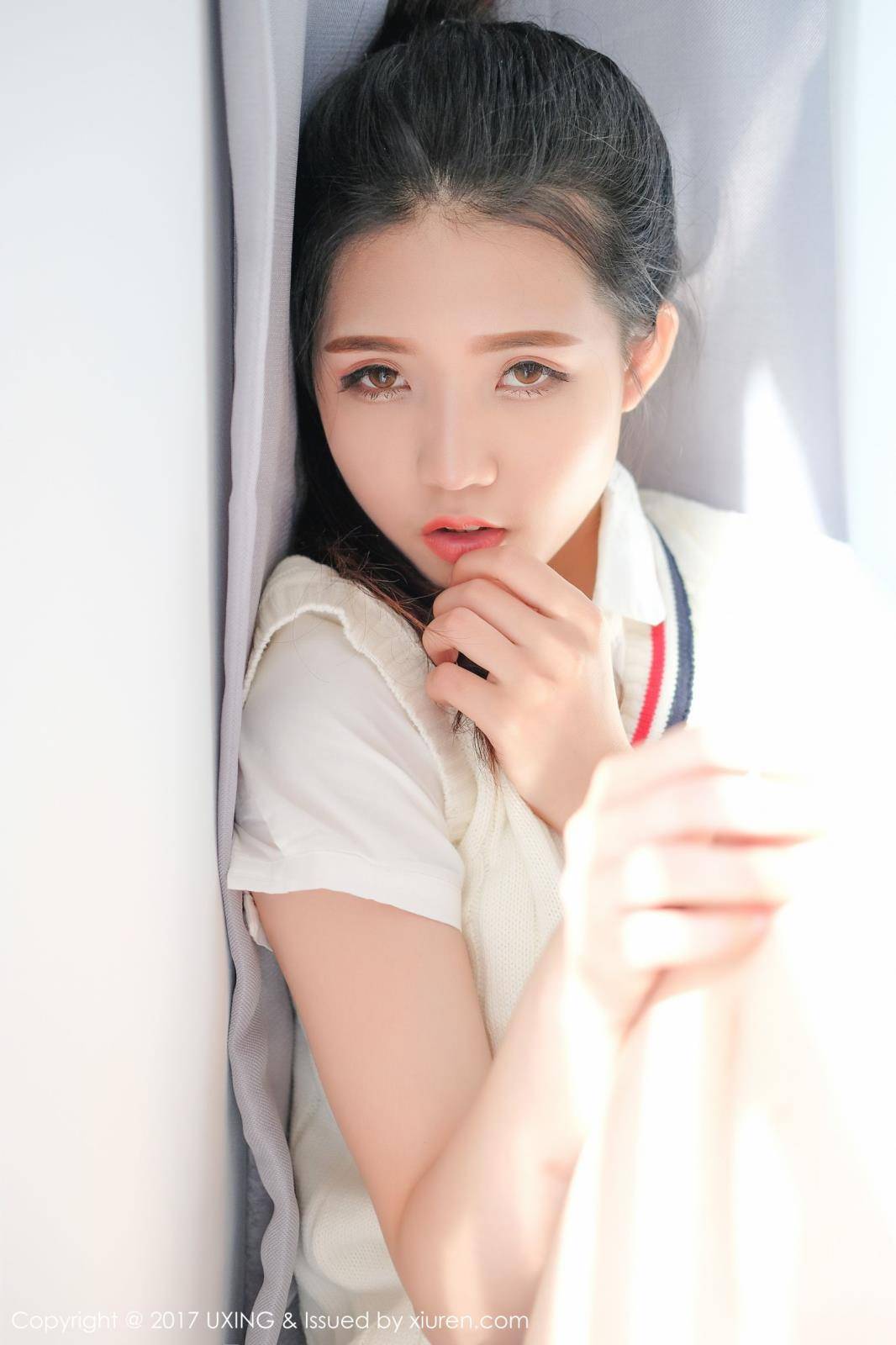 优星馆清纯美女可爱的小叶子校服装制服诱惑私房写真-23