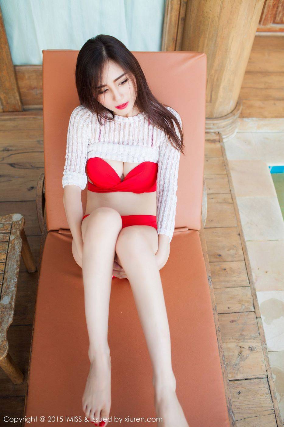 爱蜜社性感女神SISY思比基尼镂空毛衣内衣诱惑普吉岛旅拍-30
