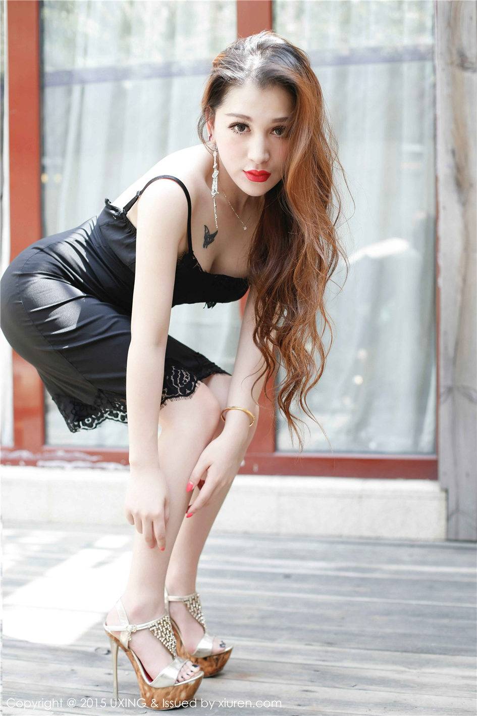 优星馆Sexy女神沈璐Lulu内衣诱惑白皙美胸私房写真-44