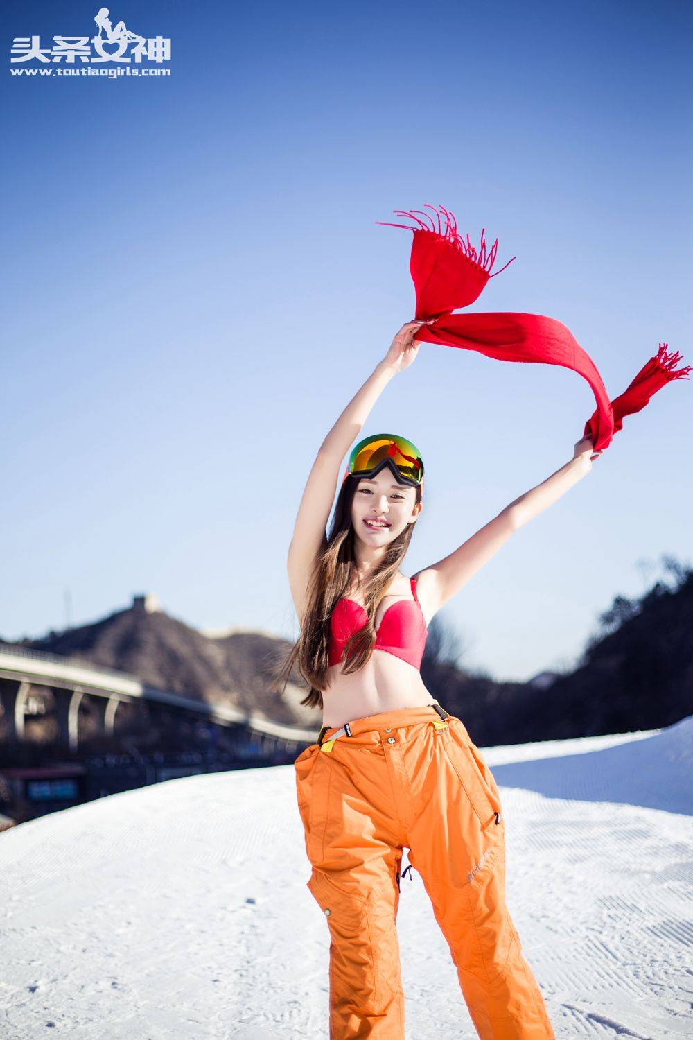 头条女神崔昭妍雪地坚挺美胸性感身材内衣诱惑写真-20