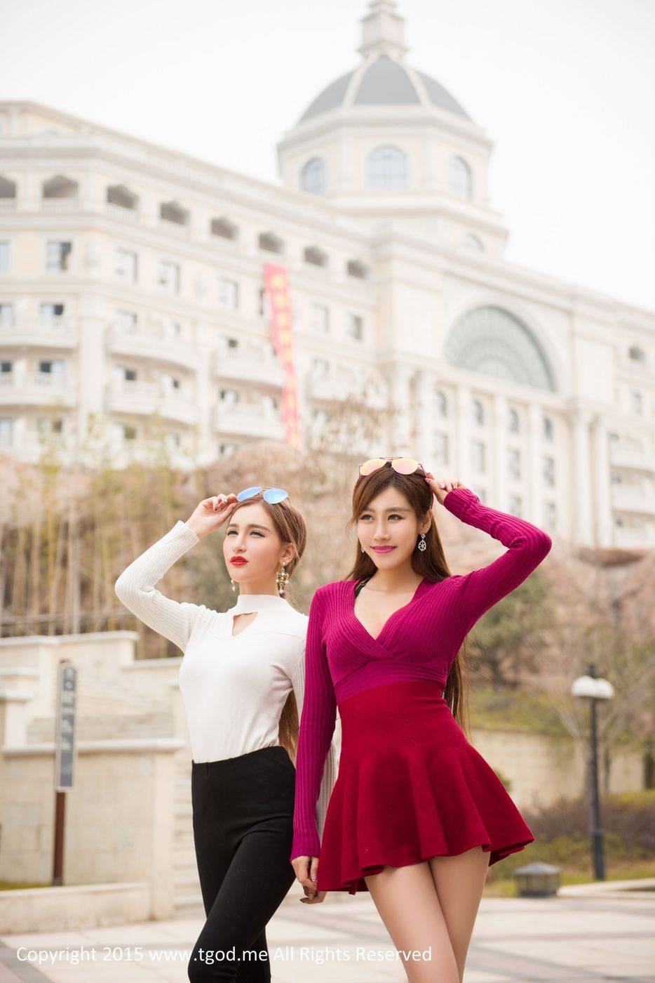 TGOD推女神姐妹花艾希Ice&程小烦清纯与妖冶组合写真-8