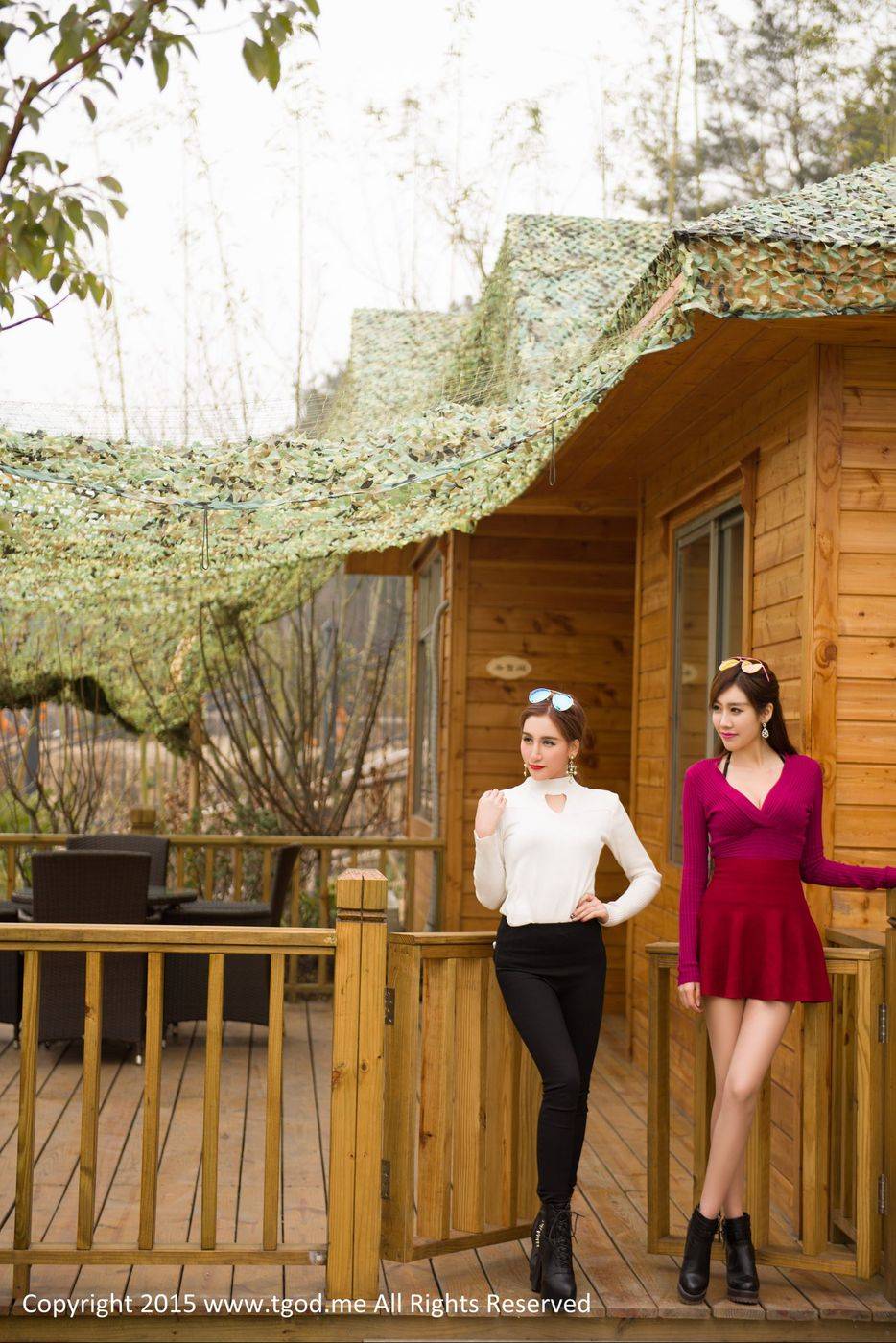 TGOD推女神姐妹花艾希Ice&程小烦清纯与妖冶组合写真-12