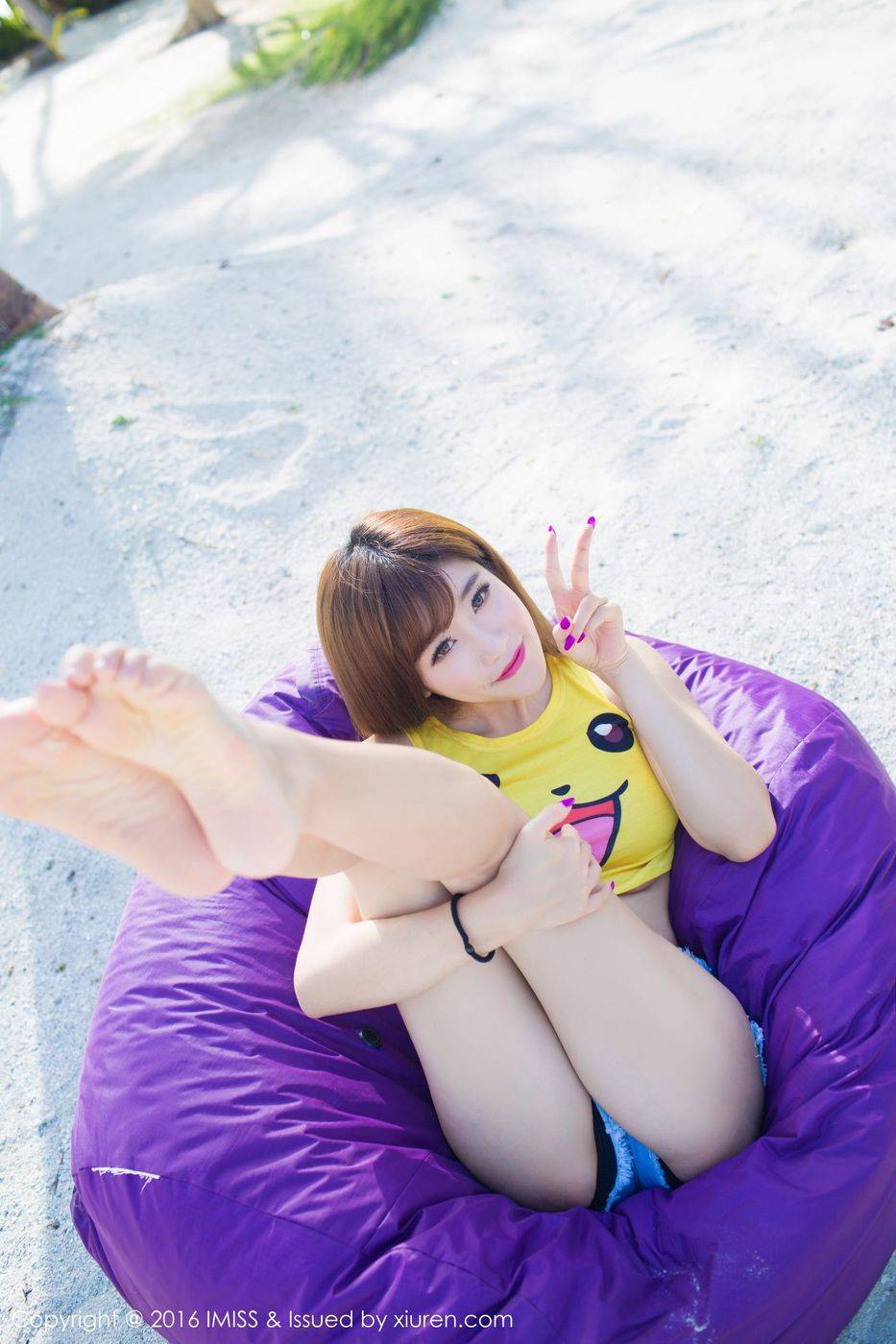 爱蜜社性感美女程小烦不烦皮卡丘比基尼薄荷岛诱惑旅拍-34