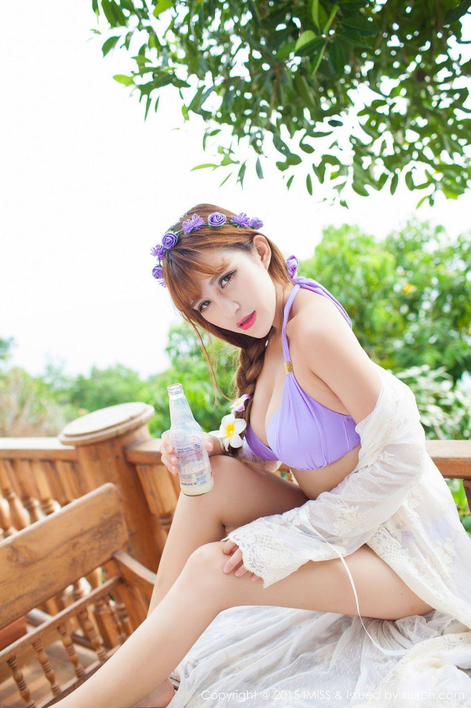 爱蜜社性感女神LalaBaby啦啦前凸后翘比基尼泰国普吉岛旅拍-28