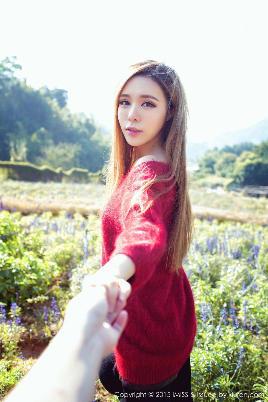 爱蜜社新人嫩模游潇潇比基尼内衣诱惑户外清纯妩媚写真-29