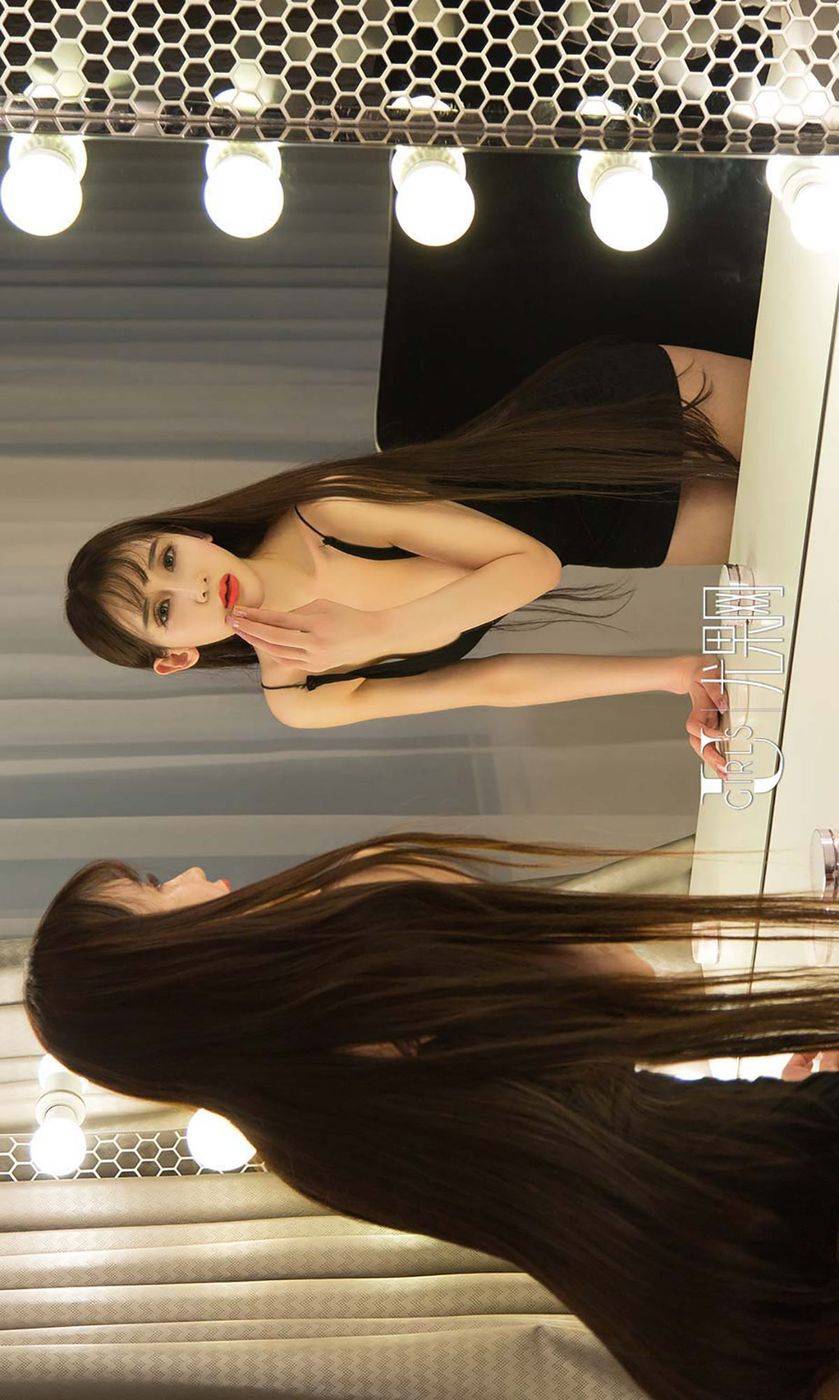 尤果网混血美女模特阿依努尔瓦娅透视装内衣诱惑旗幻美图-34