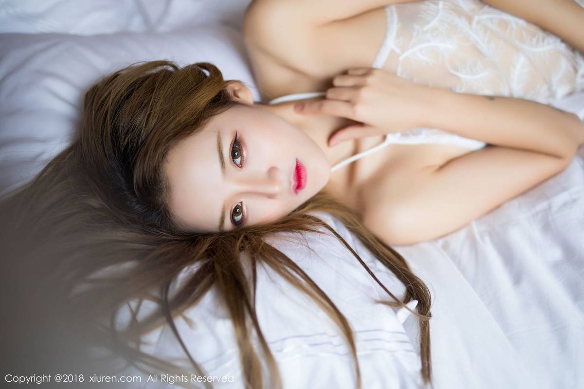 秀人网美女模特Miko酱透视薄纱内衣诱惑姿势撩人美图-58