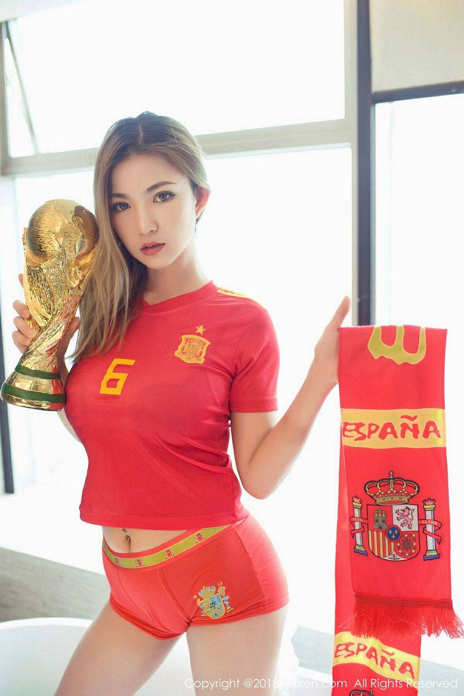 秀人网足球宝贝考拉koala比基尼死库水爆乳美腿诱惑美图-36