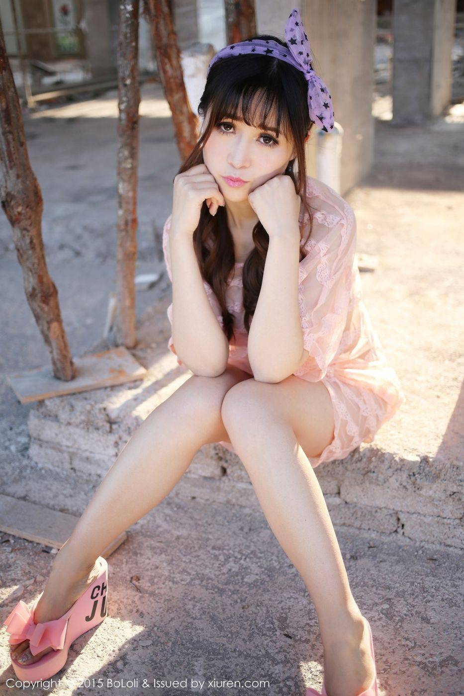 波萝社宅男女神张优ayoyo童颜巨乳内衣诱惑大理户外旅拍-18