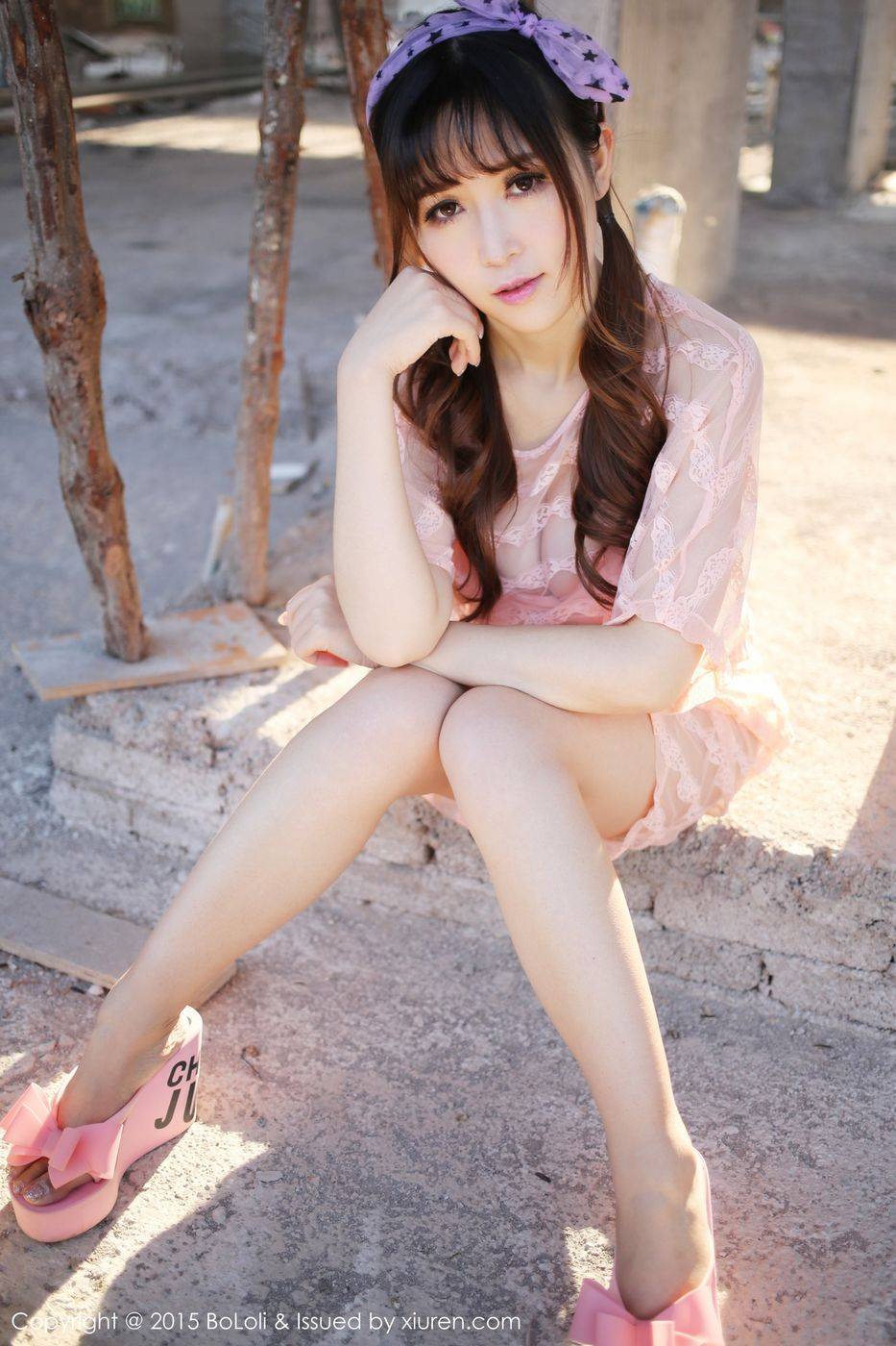 波萝社宅男女神张优ayoyo童颜巨乳内衣诱惑大理户外旅拍-20