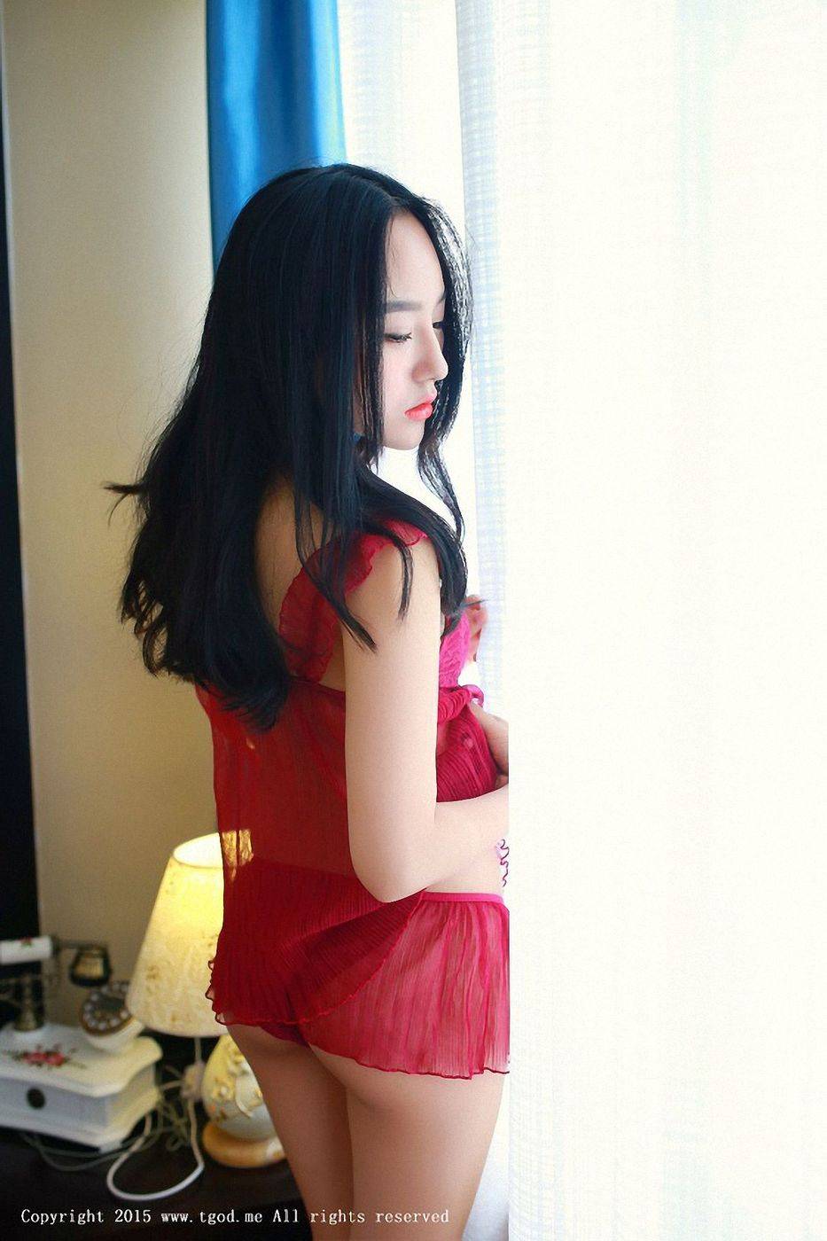 推女神清纯美女鱼猫盾i火辣透视情趣吊带爆乳美腿养眼写真-6