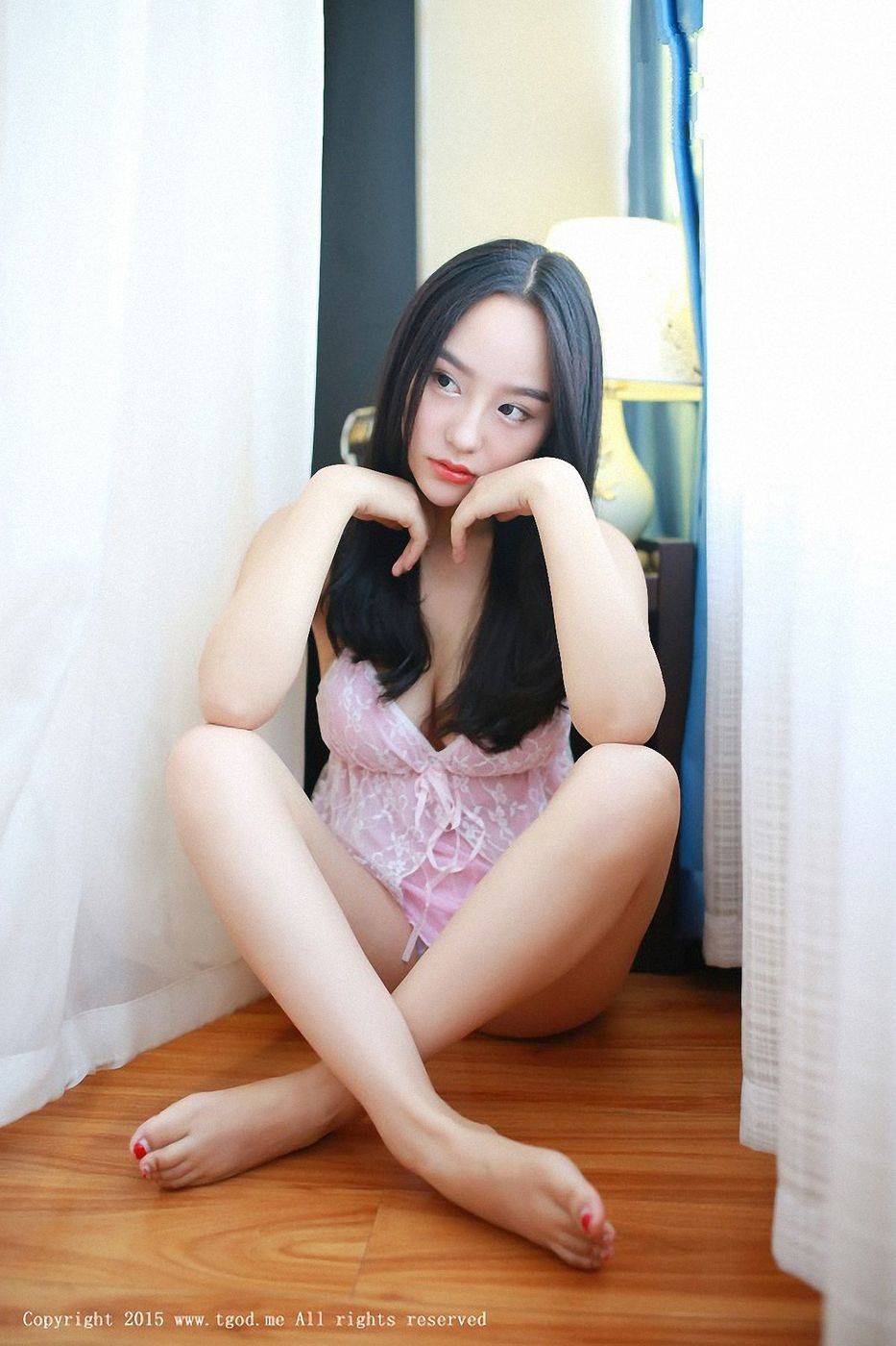 推女神清纯美女鱼猫盾i火辣透视情趣吊带爆乳美腿养眼写真-48