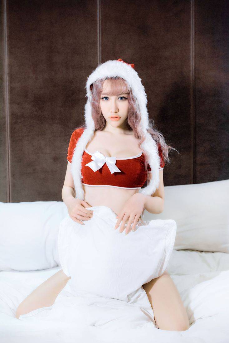 猎女神双面娇娃美昕Yumi极品身材开叉旗袍黑丝美腿套图-39