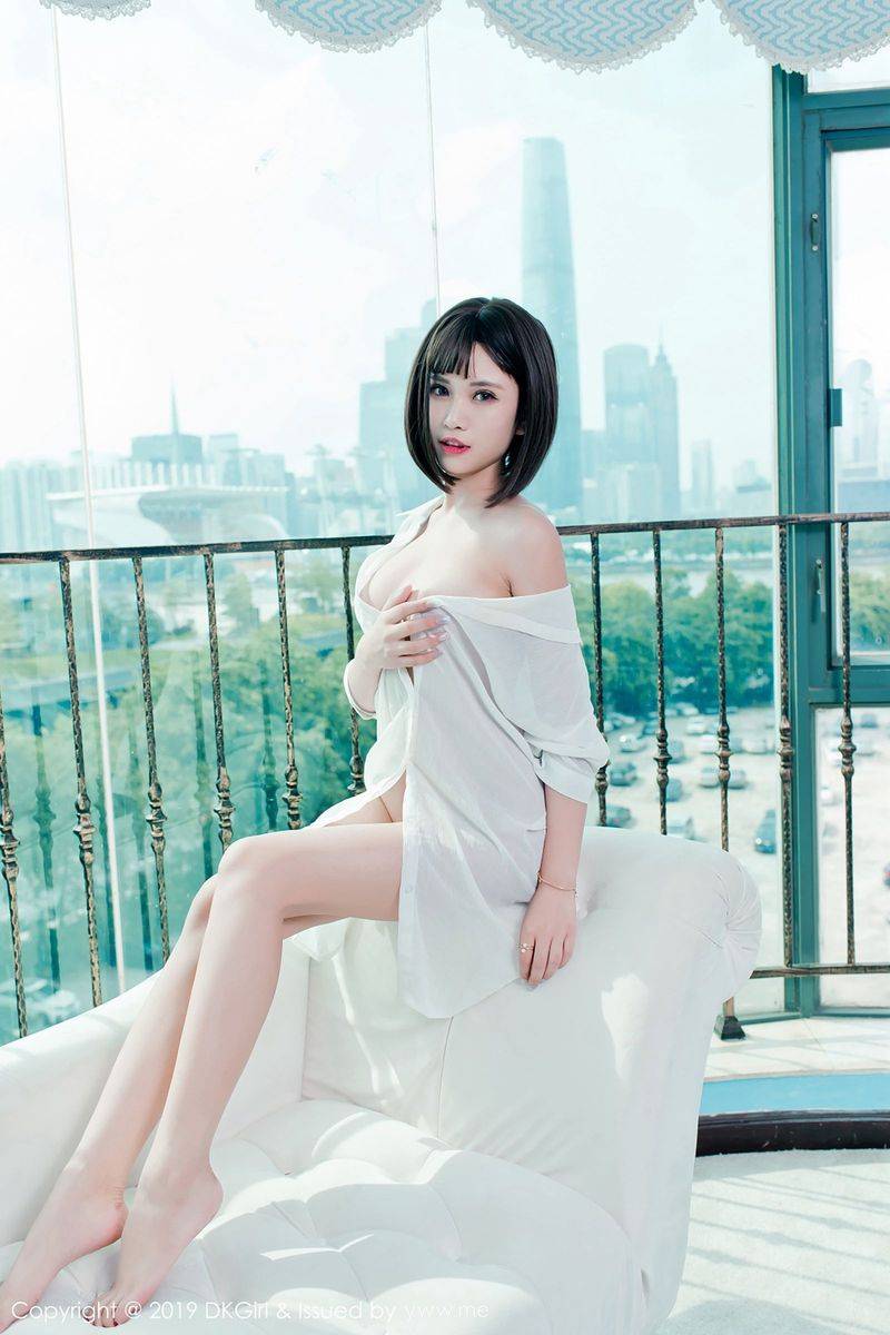 DK御女郎美女模特萌宝儿BoA女仆装透视白衬衫私房诱惑写真