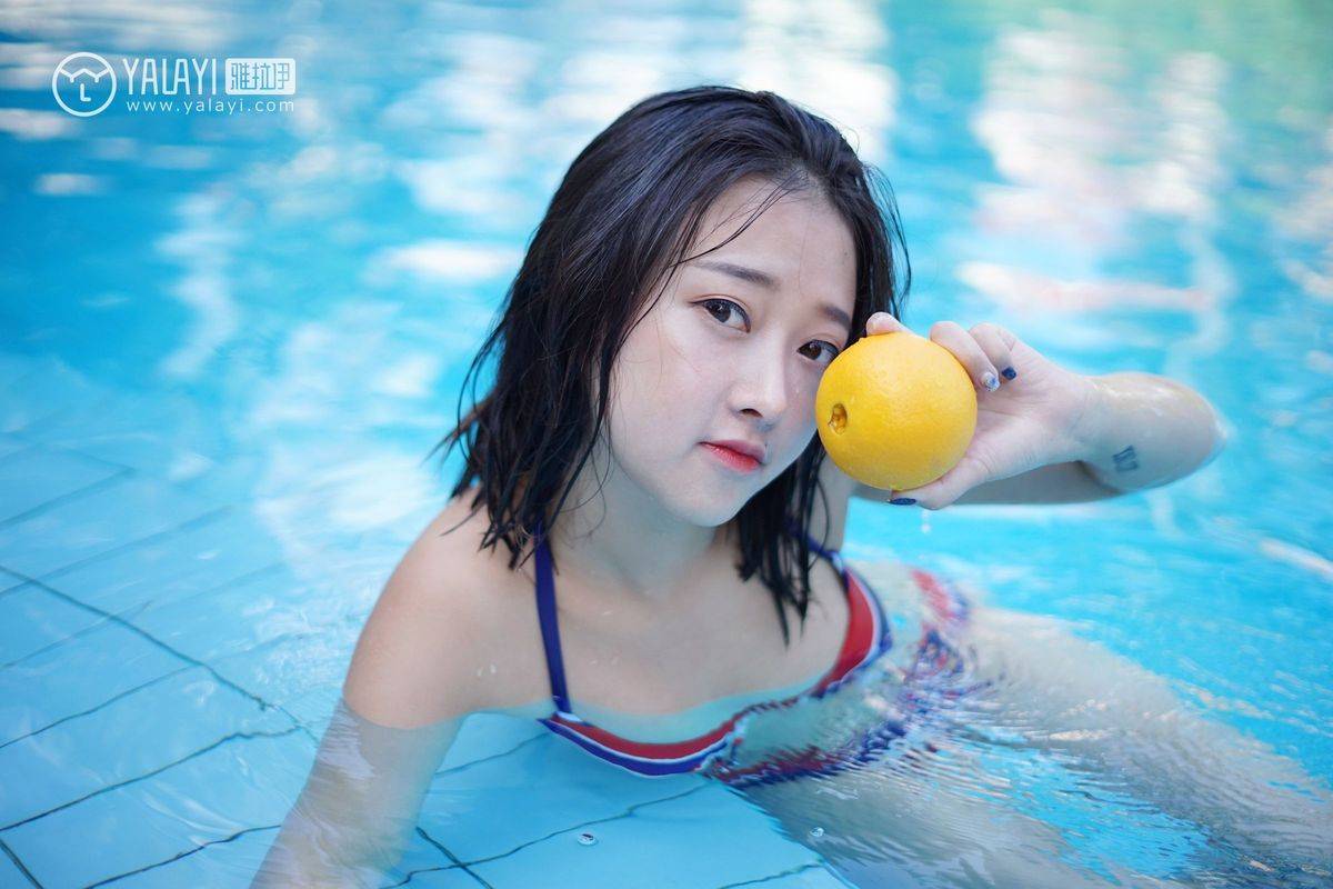 雅拉依性感美女王小淼泳池比基尼内衣湿身诱惑唯美写真-30