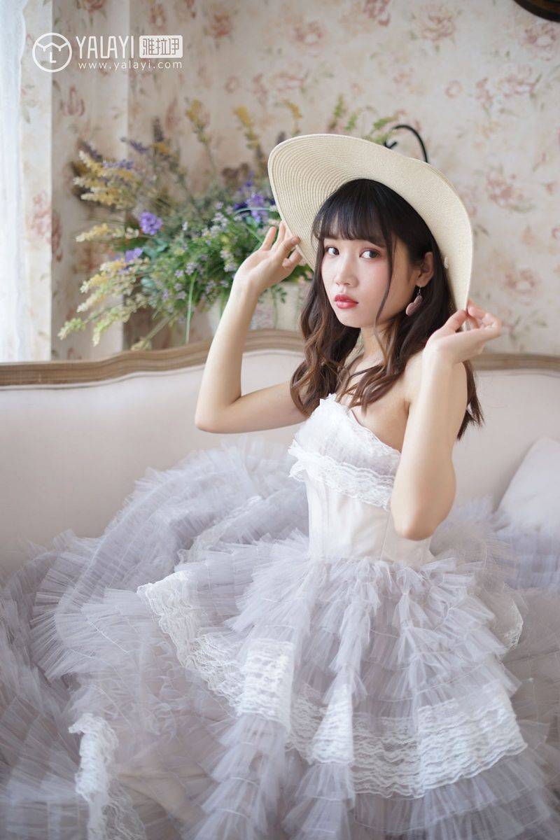 YALAYI雅拉依清纯美女公主小兔子薄纱裙唯美迷人写真-3