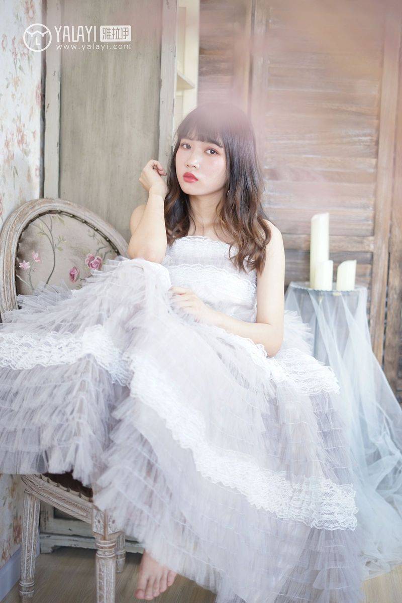 YALAYI雅拉依清纯美女公主小兔子薄纱裙唯美迷人写真-19