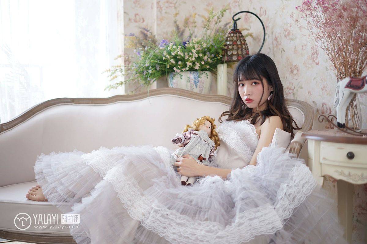 YALAYI雅拉依清纯美女公主小兔子薄纱裙唯美迷人写真-22
