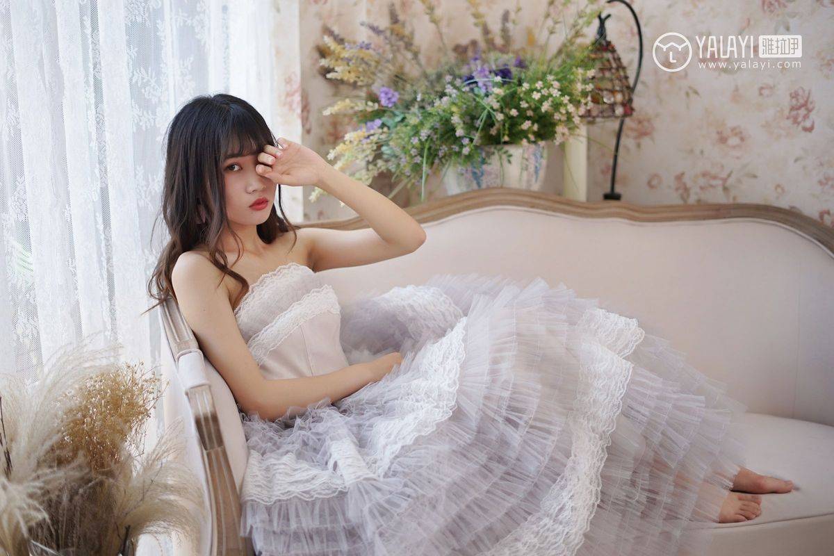 YALAYI雅拉依清纯美女公主小兔子薄纱裙唯美迷人写真-21