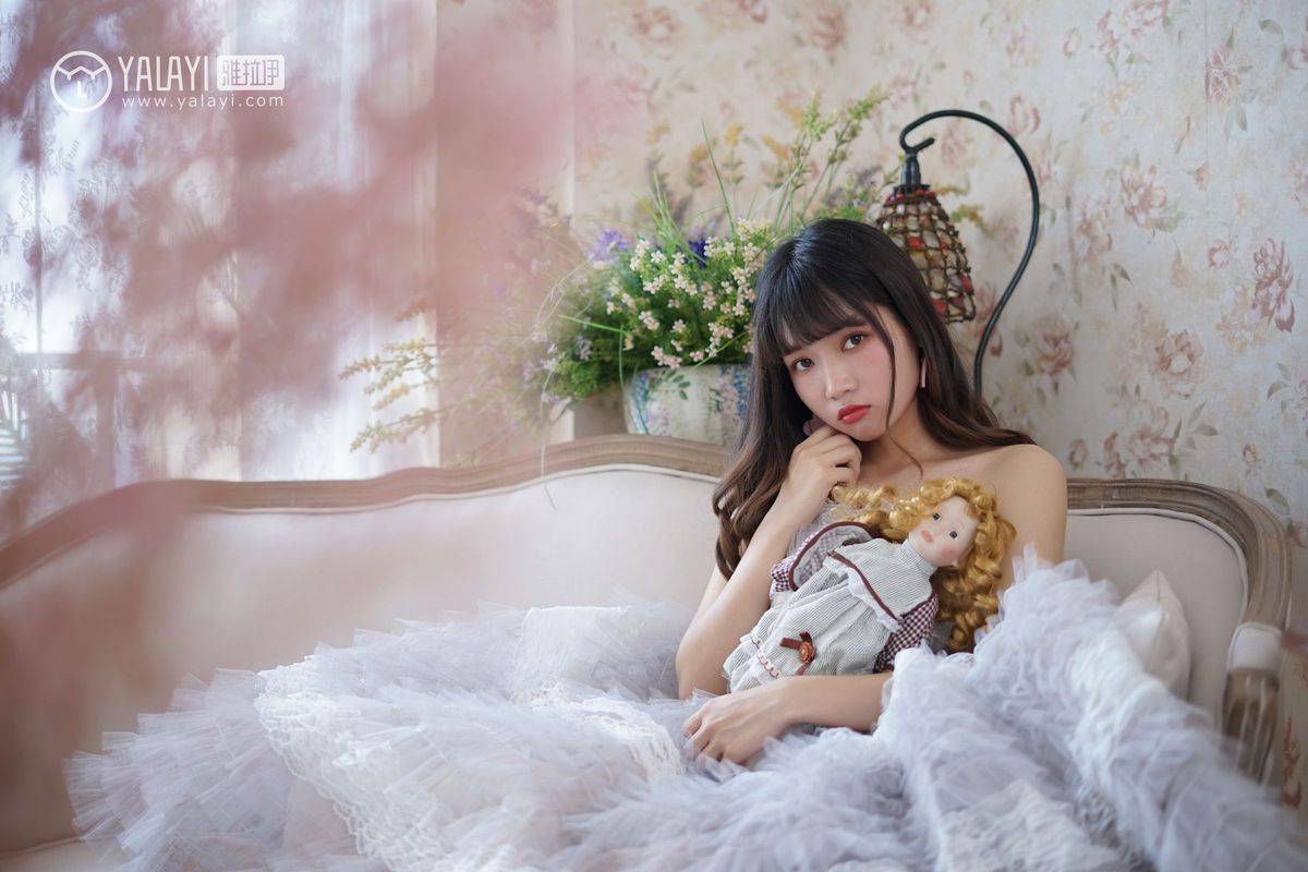 YALAYI雅拉依清纯美女公主小兔子薄纱裙唯美迷人写真-23