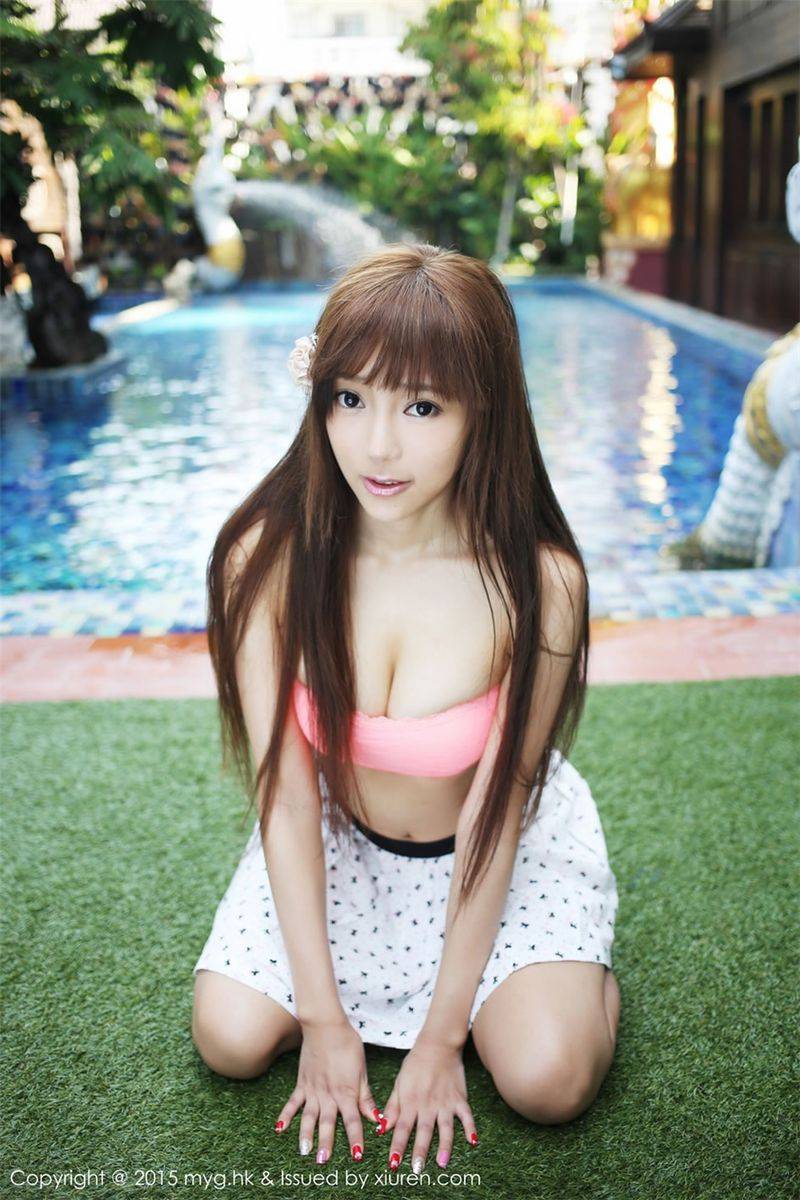 美媛馆美女模特王馨瑶yanni大秀诱人美胸泰国清迈旅拍-5