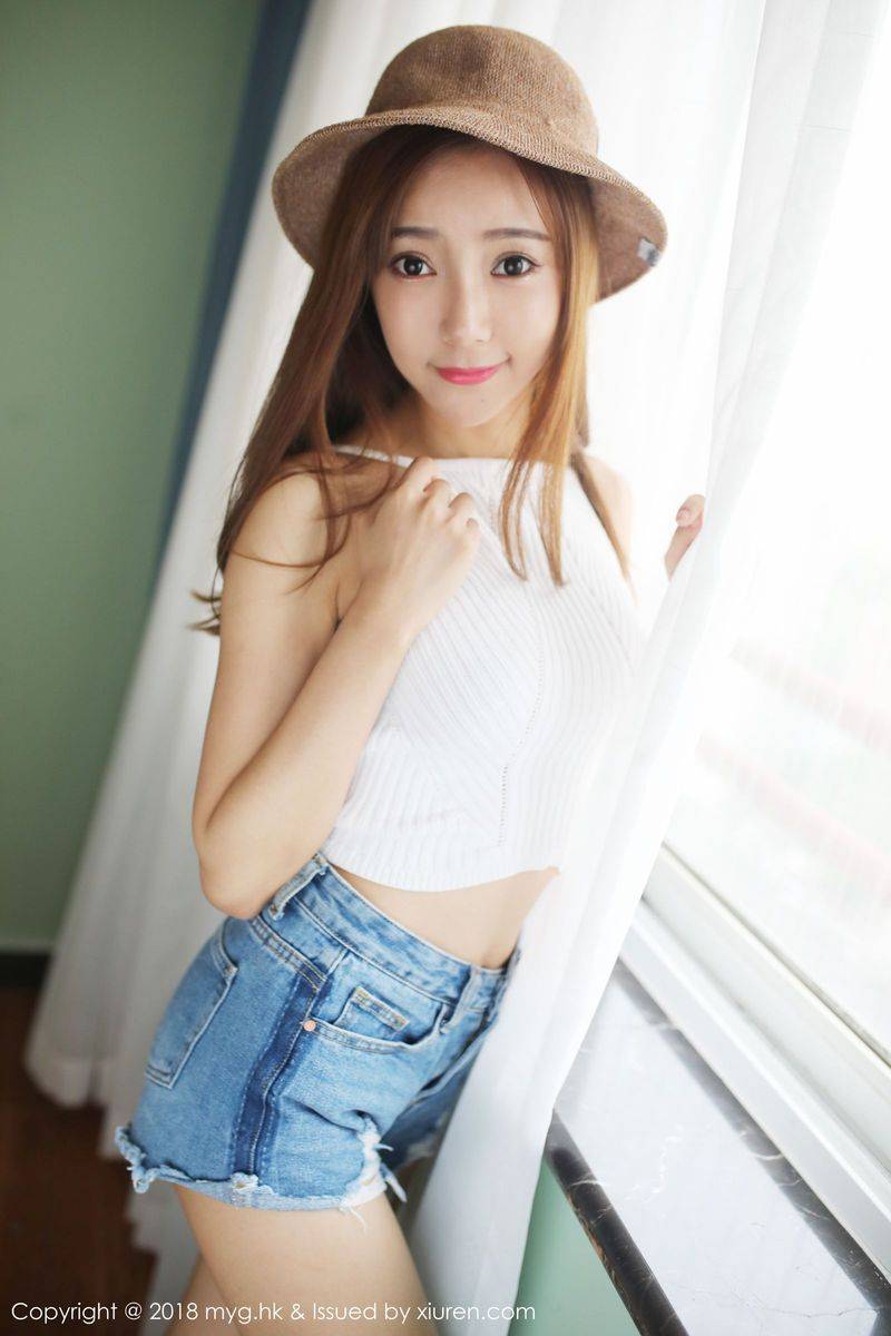 美媛馆性感女神王馨瑶yanni甜美草帽气质优雅OL写真-29