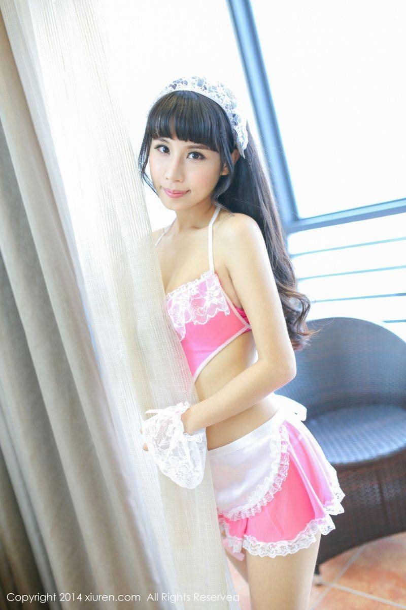 秀人网性感美女涵涵blackangela兔女郎装扮制服诱惑美图-36